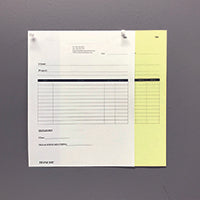 Carbonless NCR Forms Printing 2-Part 8.5"x11" 1-Side Grayscale - NCR Print Canada