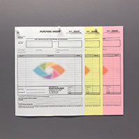 Carbonless NCR Forms Printing 3-Part 8.5"x11" 1-Side Full Colour - NCR Print Canada